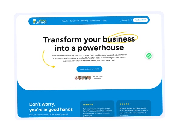 Business transformation website