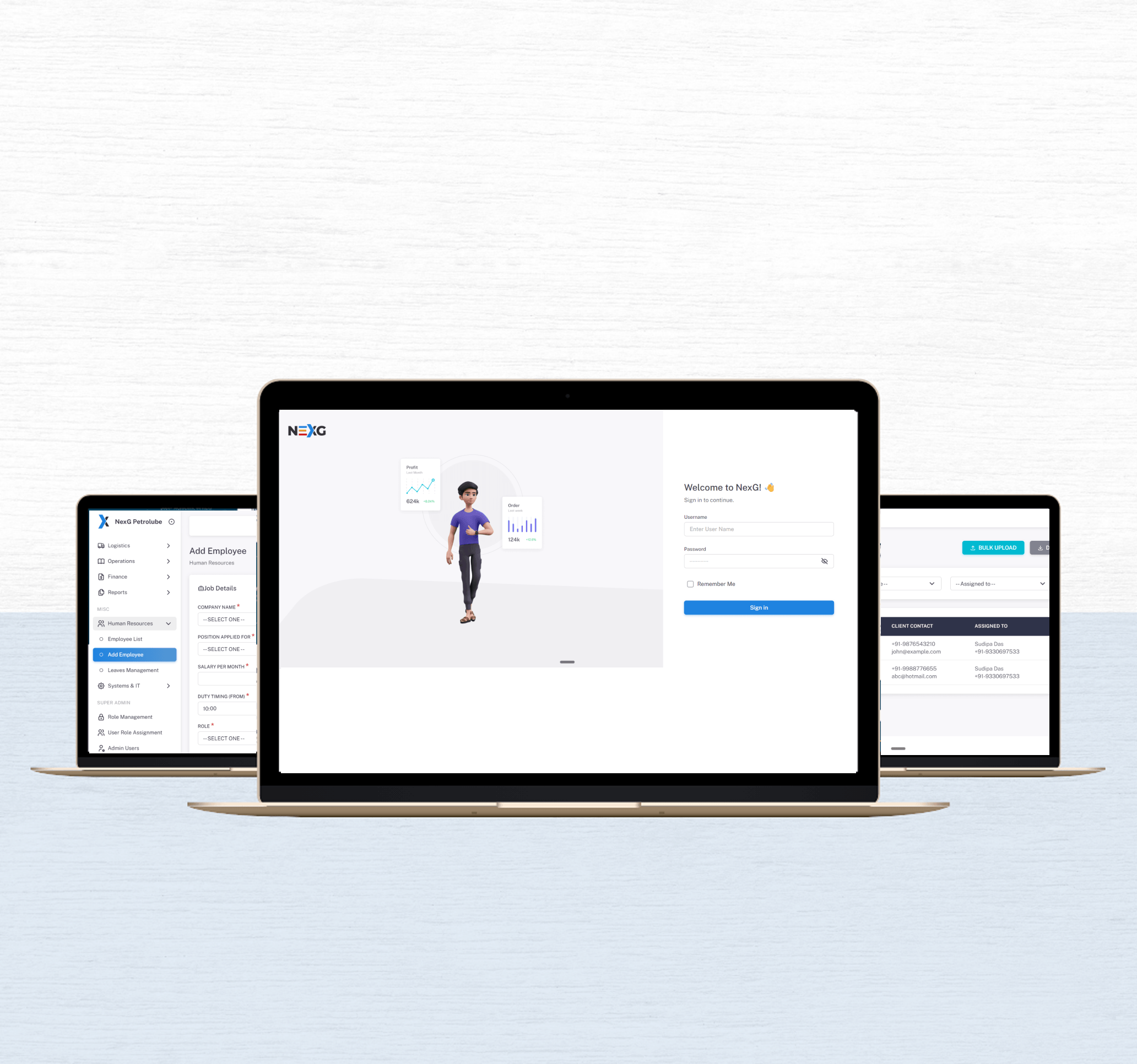 NexG CRM project image 1