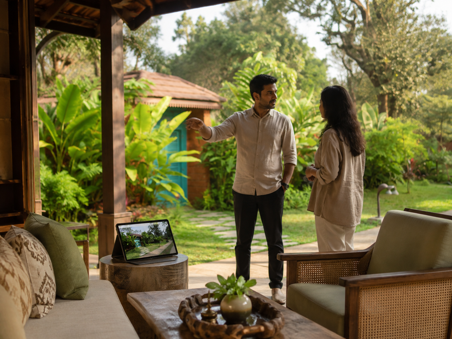 A hospitality interior handover at a finished resort space
